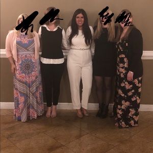 Ivory jumpsuit wore once for rehearsal dinner